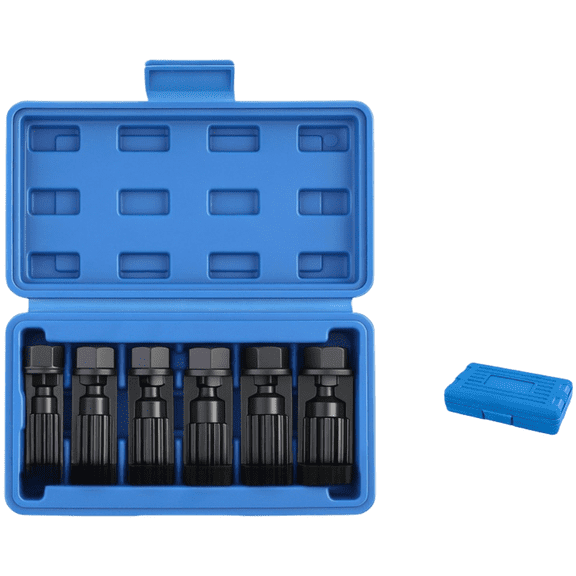 Zyllora 6 Piece 12 Point Socket Set for Shock Absorber Nut Removal 16 18 19 21 22 Mm