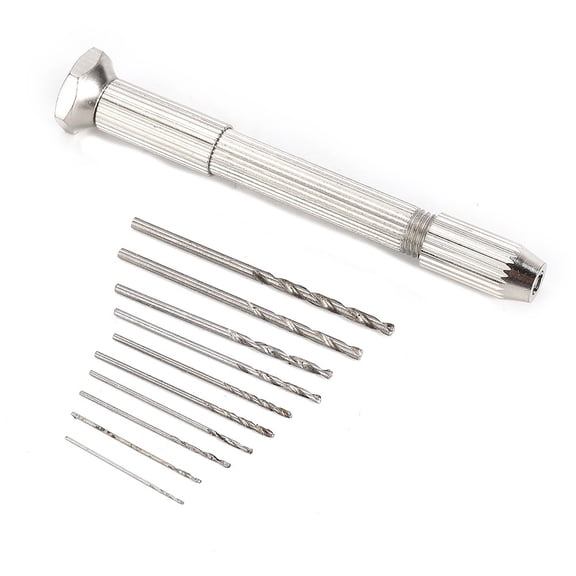 Zyllora Aluminium Alloy Mini Hand Drill with 0.8-3.0 Mm Keyless Chuck and Hss Bit for Wood Plastic Pcb Board Crafts and Watchmaking Work