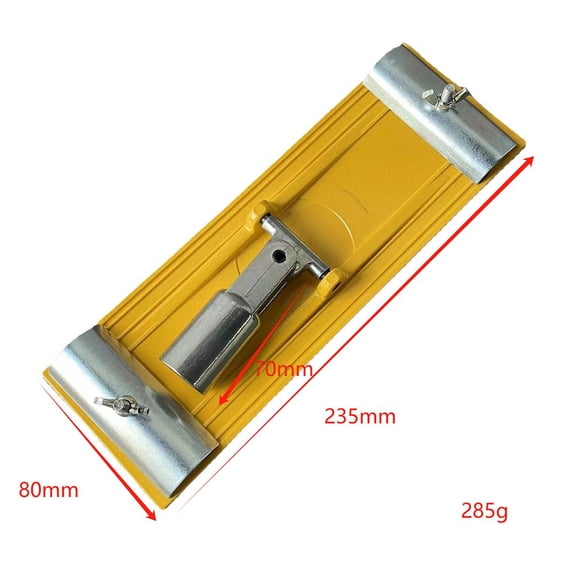 Zyllora Aluminum Alloy Pole Sander Head No Flip Adjustable Angle Drywall Sanding Rack for Wall Ceiling Construction Power Tool Accessori Yellow