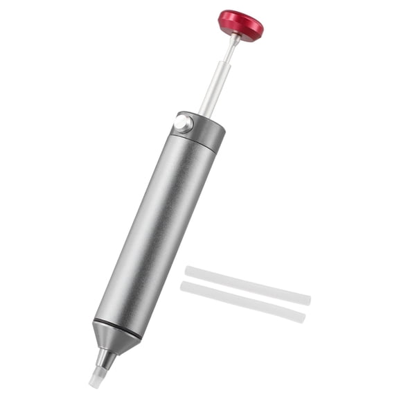 Zyllora Aluminum Alloy Solder Sucker, High-Temp Desoldering Pump with Silicone Nozzle for PCB Welding Repair and Electronics Maintenance