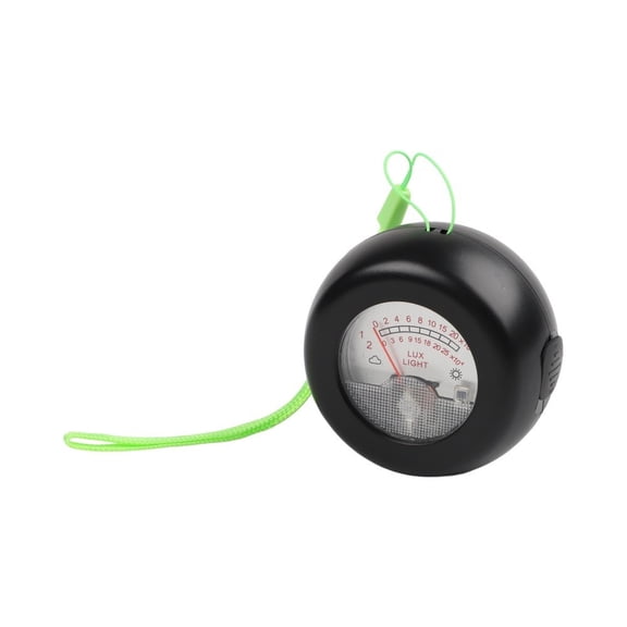 Zyllora Analog Lux Light Meter with Thermometer, 0-250000LUX Range Portable Sunlight Tester for Garden Plants Indoor Outdoor, Pointer Display