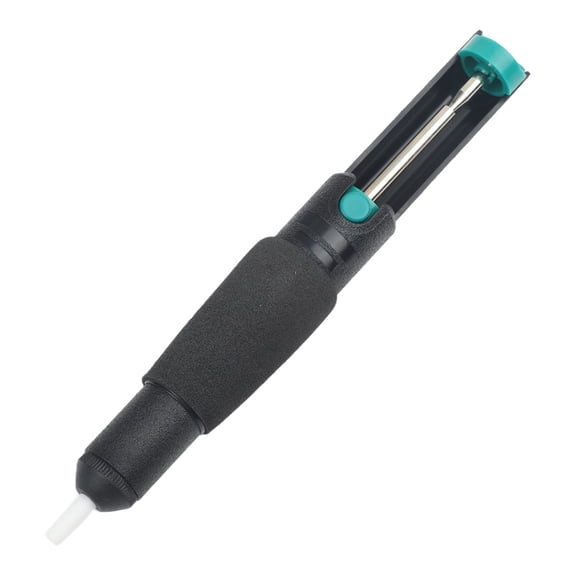 Zyllora Anti-Skid Handle Desoldering Pump, Powerful Vacuum Solder Sucker Tool with Aluminum Body for PCB Electronics Repair and DIY Projects, Black