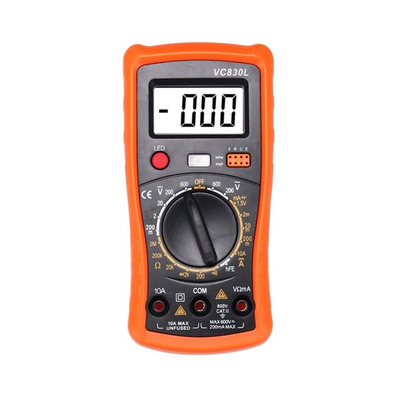 Zyllora Compact Digital Multimeter A830L: High Precision, Led Backlight