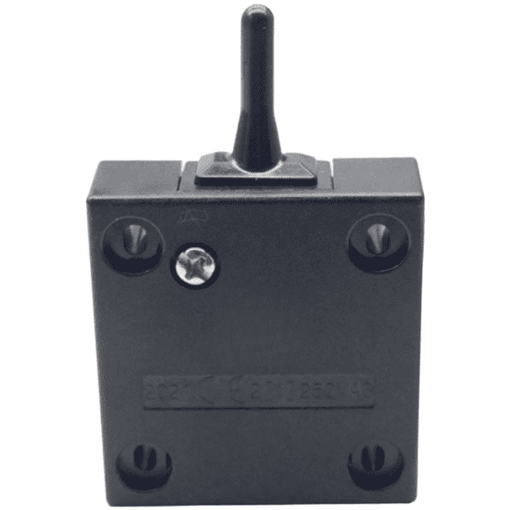 Zyllora Mechanical Push Button Switch for Cabinet Door Light Control, Self-Resetting 250V AC Wall Switch, PC Material Electrical Switch for Wardrobe Lighting (Black)