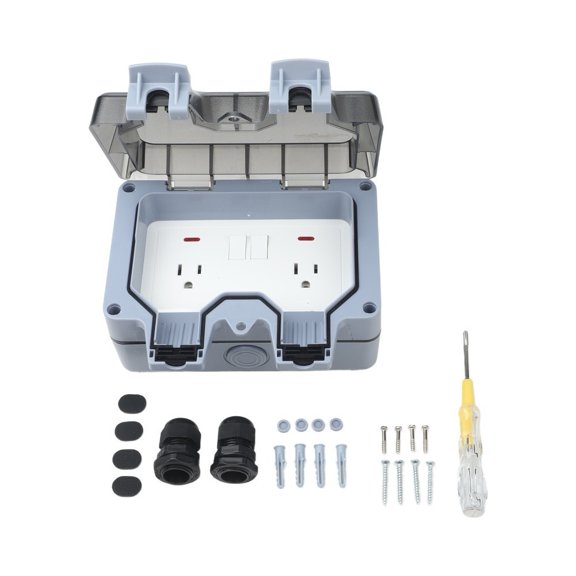 Zyllora Outdoor Waterproof Power Socket IP66 Rated for US Standard 110V 16A Use