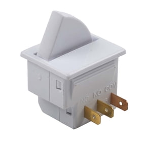 Zyllora Refrigerator Door Light Switch 2/3 Pin Rocker Control 5A 250V AC White Plastic Interior Lamp Replacement for Fridge Freezer Cooling Appliances