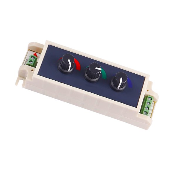 Zyllora Rgb Led Dimmer with Knob Control Switches Adjustable Brightness for 12-24V Strip Lights Dimmer Knob Controller Switch