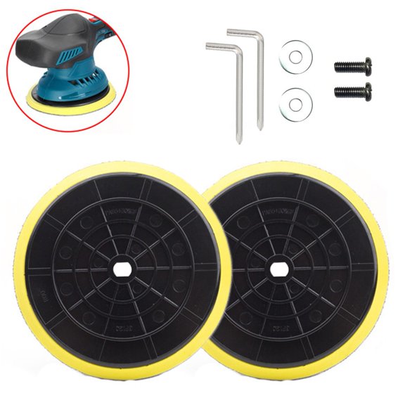 Zyllora Screw Mount Disk Polish Backing Pad 0.79 Inch Screw Hole 9Mm Easy Screw Installation High Performance Polishing Pads 6Inch