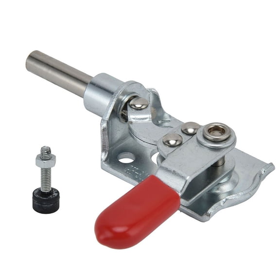 Zyllora Vertical Quick Release Toggle Clamp, Stainless Steel Push Pull Latch with Plastic Grip, 88lbs Holding Capacity for Metal Plate Welding and Equipment Installation