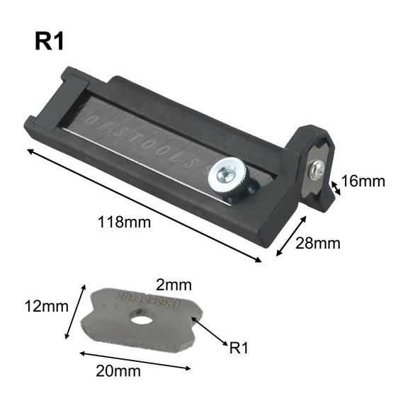 Zyllora Woodworking Blade Edge Corner Planer Manual Planer Wood Chamfering Fillet Scraper Board Deburring Tool Edge Banding Arc Trimmer R1