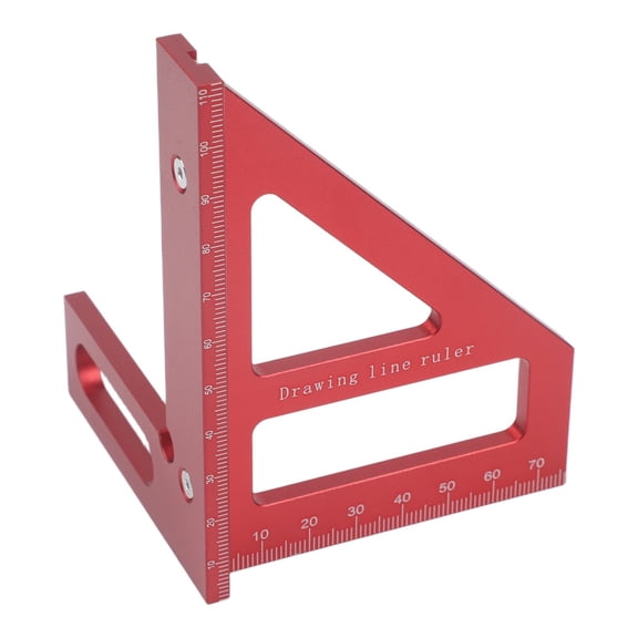 Zyllora Woodworking Square Protractor Metric for Miter Triangle Ruler Layout Measuring Tools