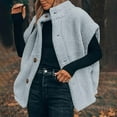 thumbnail image 1 of Zyloft Winter Clothes for Women Clearance Sale Women's Solid Color Button Jacket Vest Sleeveless Winter Coats Casual Outerwear with Pockets Blue M Black*Friday/Cyber*Monday Clearance, 1 of 9