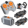 thumbnail image 1 of Zylopa 5pcs Powerfunctions Train-Motor Kit Battery-Box IR-Receiver-Remote-Control Technic-Parts-Pieces, 1 of 5