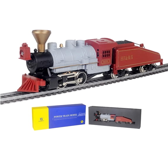 "Zylopa HO Scale 0-4-0 Old Time ""Fat Boy"" Steam Locomotive ( Brass Wheels, Installed Knuckle Coupler) | Exquisite Wooden Ties, Nickel Silver High-Conductivity Track, Compatible with HODC Series "