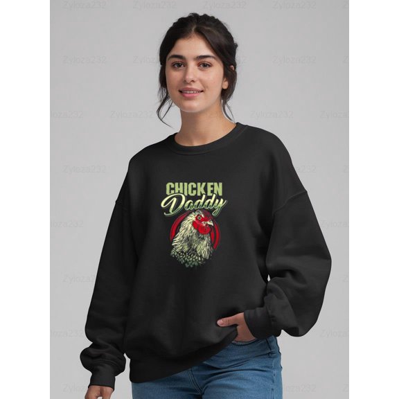 Zyloza232 Chicken Daddy Funny Poultry Farmer Gift T-Shirt, for men & women, up to size 5XL.