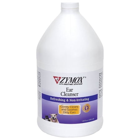 Zymox Ear Cleanser Solution for Dogs and Cats, 1 Gallon