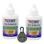 Zymox Enzymatic Ear Solution Hydrocortisone FREE Size:Pack of 2