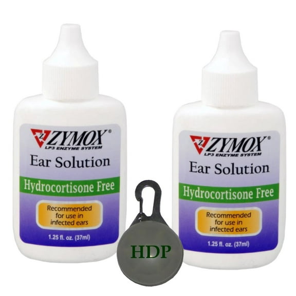 Zymox Enzymatic Ear Solution Hydrocortisone FREE Size:Pack of 2