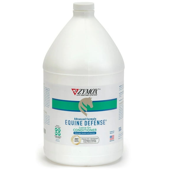 Zymox Equine Defense Advanced Formula Leave-on Conditioner, 1 gal. for Horse Coat Care