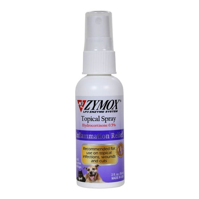 Zymox Hydrocortisone OTC Wound/Itch Spray for Dogs and Cats