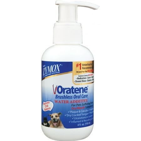 Oratene Enzymatic Brushless Oral Care Dog & Cat Dental Water Additive, 4-fl oz bottle