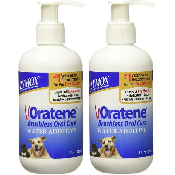 Zymox Water Additive Oral Solution Size:8 Oz Pack of 2