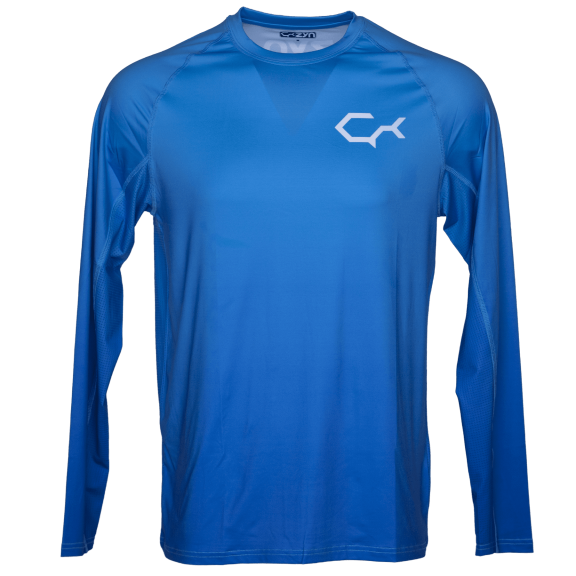 Treezyn ShadeTech Athletic Fit Lightweight Long Sleeve, Blue Fade, XL