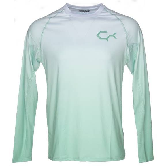 Treezyn ShadeTech Classic Fit Lightweight Long Sleeve, Seafoam Fade, S