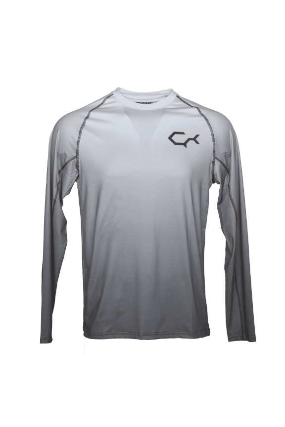 ShadeTech Athletic Fit Lightweight Long Sleeve, Smoke, XL