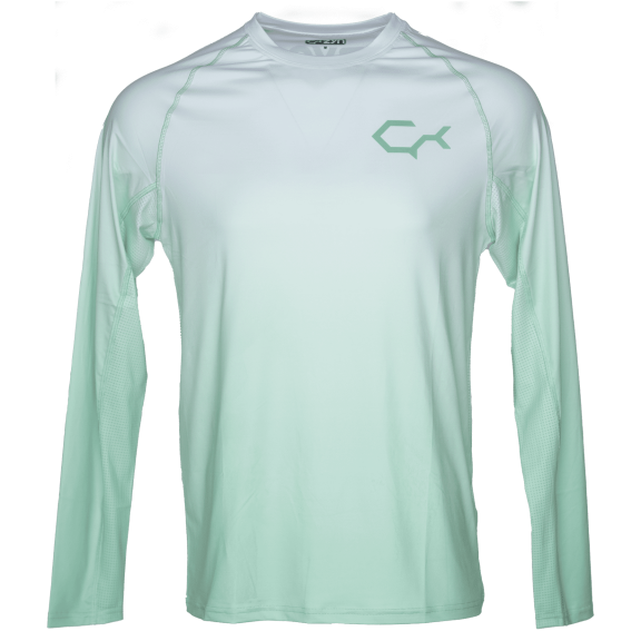 Treezyn ShadeTech Athletic Fit Lightweight Long Sleeve, Seafoam Fade, 2X