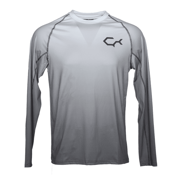 Treezyn ShadeTech Athletic Fit Lightweight Long Sleeve, Smoke, XL