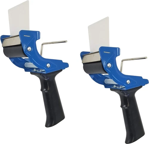 Zyne -2 Pack Tape Dispenser Guns 2" Mousetrap Style Cutter Easy Side Load Pack & Seal