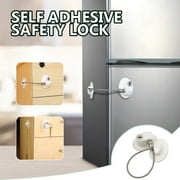 Zynic 1×Wire Lock Strong with Fridge Lock keys Adhesives Refrigerator with Lock Lock Freezer Tools & Home Improvement