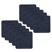 Zynic 10 Pieces Of Small Jeans Patch (7.5X7.5Cm) Denim Iron On Jean Patches Inside & Outside Strongest Glue Assorted Shades Of Blue Repair Decorating 2.75 Inch