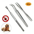 thumbnail image 1 of Zynic 1X Stainless Steel Pest Control Tool Set Of Three Tick Remover for Dog/Cat/Human in 3 Premium Tick Remover Set, 1 of 5