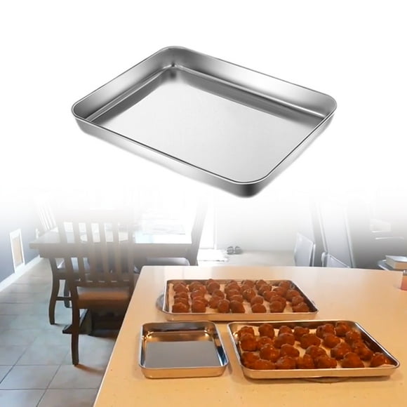 Zynic Baking Stainless Cookie Sheet Baking Sheet Pan 10/12/14/18 Inch & Heavy Duty & Easy Clean