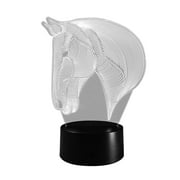 Zynic Decor Lamp Hallucinations Party Horse Home Colorful Table 3D Head LED Optical LED light