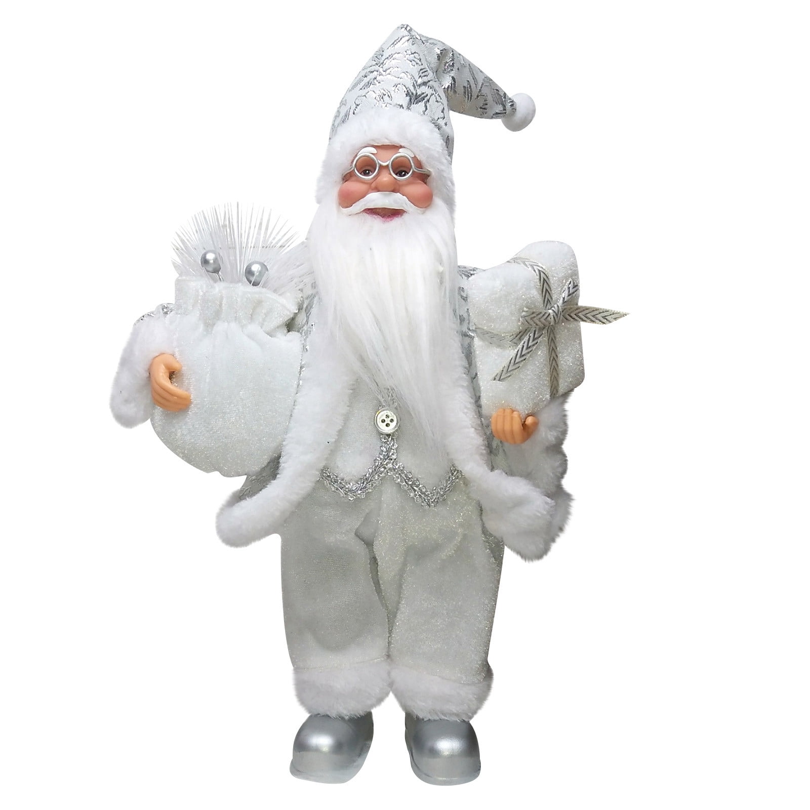 Zynic Hangs Christmas Santa Claus Doll Christmas Child Gift Toy Table Decoration For Xmas E Cloth + plastic