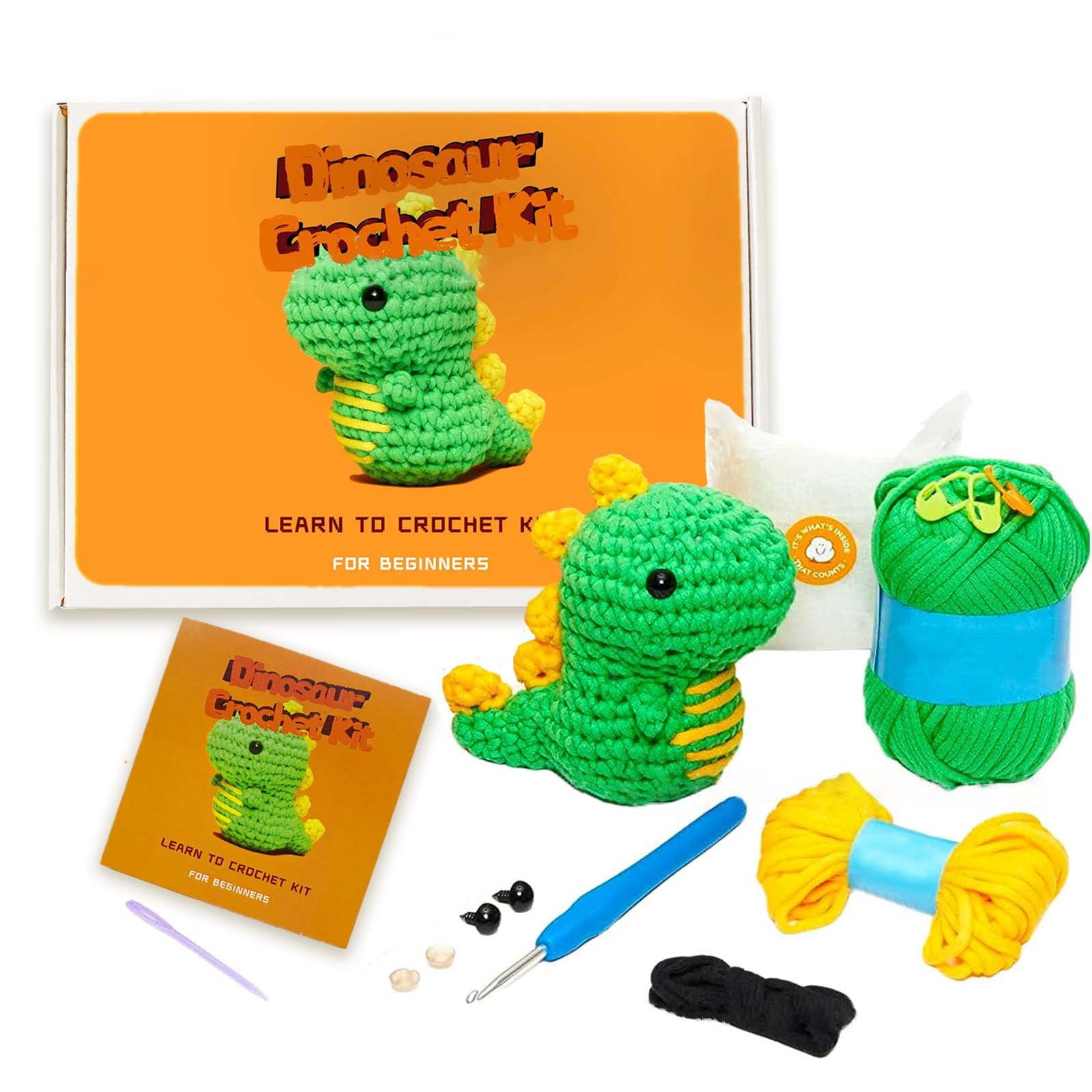 Zynic He Woobles Crochet Kit With Easy Peasy Yarn As Seen On Tank For Beginners With Step By