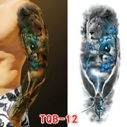 Zynic Men Arm Tattoo Temporary Tattoos Sticker Fake Tatoo Hot 3D Art Waterproof Stickers Home & Garden