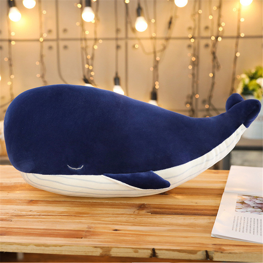 Zynic Pillow Case Whale Doll Pillow Plush Stuffed Soft Pillow Doll 