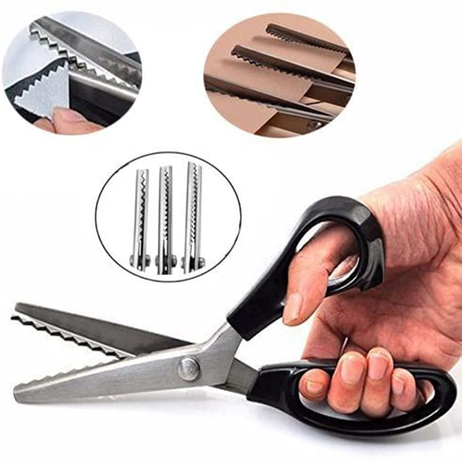 Zynic Stainless Steel Pinking Shears Comfort Grip Handled Professional