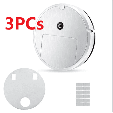 3PCs Robot Vacuum Cleaner Sweeping Robot Automatic Vacuum Robot Ultra Slim Quiet Cleans Hard Floors To Medium Pile Carpets Integral Memory Multiple Cleaning Modes