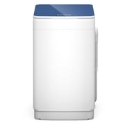 Zynkez 18Lbs Portable Full Automatic Washing Machine, Washer and Spin Dryer Combo with LED Display, Compact Laundry Washer Machine with 7 Wash Programs, Built-in Drain Pump