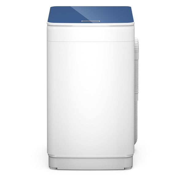 Zynkez 18Lbs Portable Full Automatic Washing Machine, Washer and Spin Dryer Combo with LED Display, Compact Laundry Washer Machine with 7 Wash Programs, Built-in Drain Pump