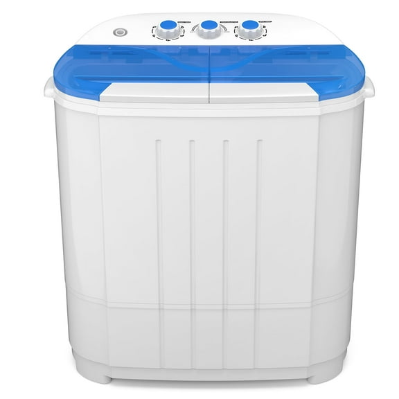 Zynkez Portable Washing Machine, 14Lbs Compact Twin Tub Laundry Washer, Semi-Automatic 9Lbs Washer and 5Lbs Spinner Combo