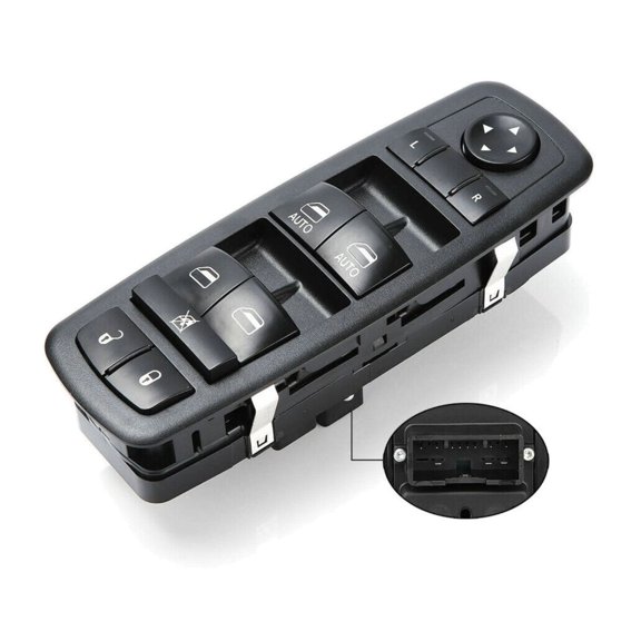 Zynkor 1pc Power Door Window Control Switch Front Left Driver Side Black for Charger 11-14