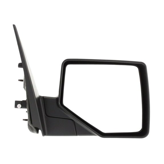 Zynkor 1pc Right Passenger Side Textured Black Power Heated Operate Manual Folding Exterior Door Rear View Mirror with 1 Paintable and 1 Textured Black Cap for Ford Without Auto-Dimming