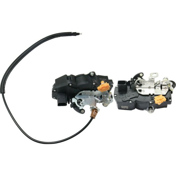 Zynkor 2pcs Door Lock Integrated Latch Cable and Actuator Assembly Rear Left Driver Right Passenger Side 5 Prong Blade Male Terminal and 1 Female Connector for GMC,for Chevy,for Cadillac