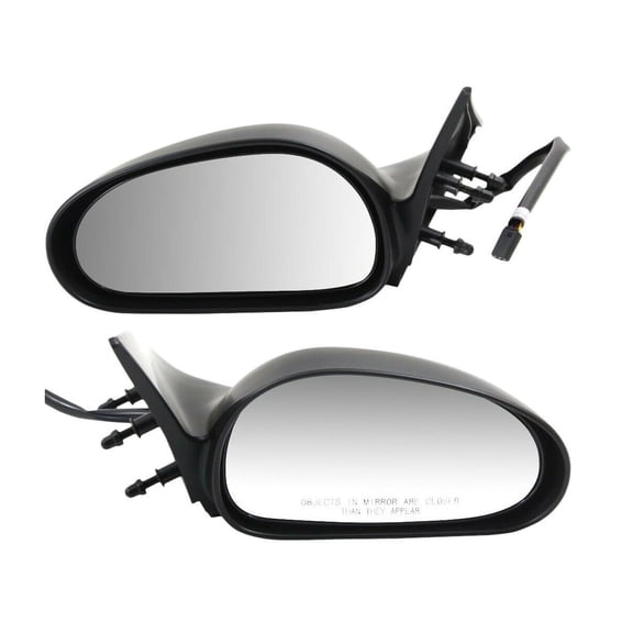 Zynkor 2pcs Left & Right Side Paintable Power Operate Exterior Door Rear View Mirror for Ford for Mustang Base/GT/SVT Cobra 94-95 (2) Mirrors Without Auto-Dimming Non-Fold